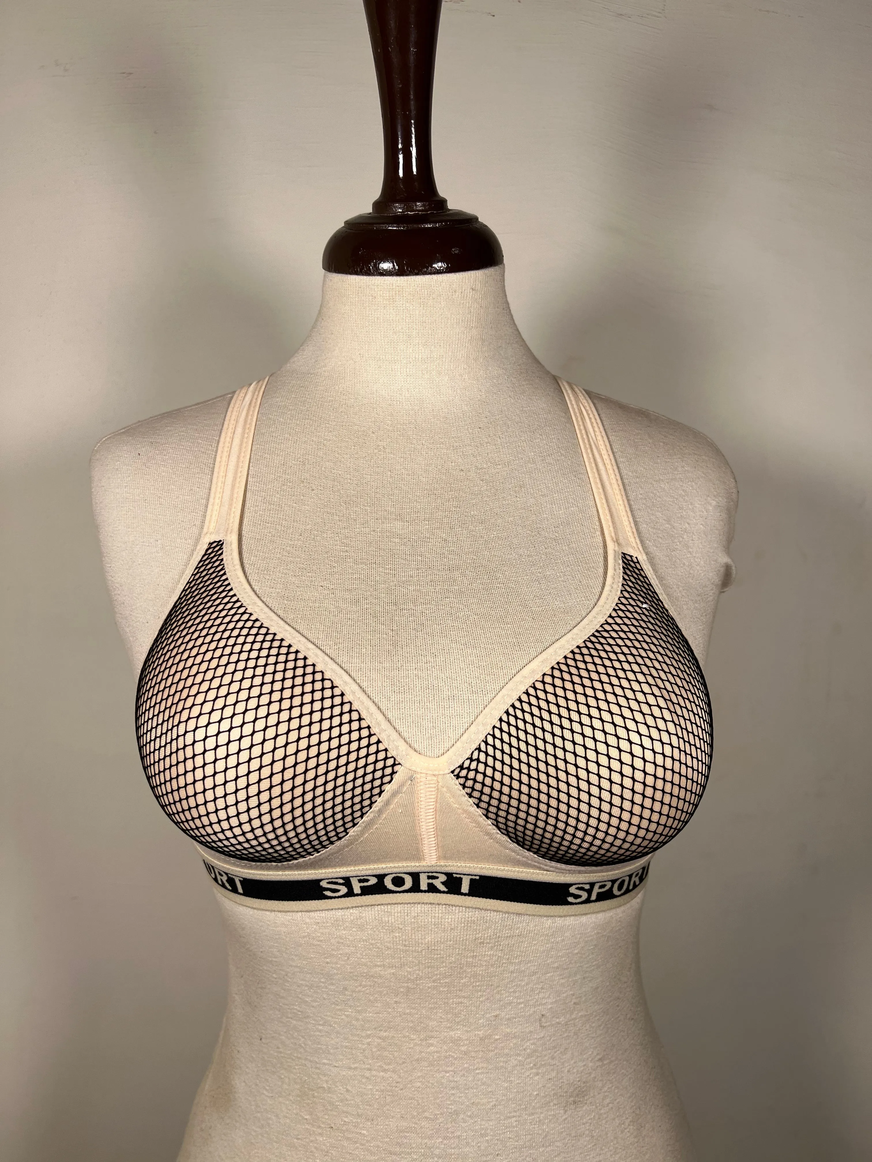 Rose Gold Sports Back Padded Bra