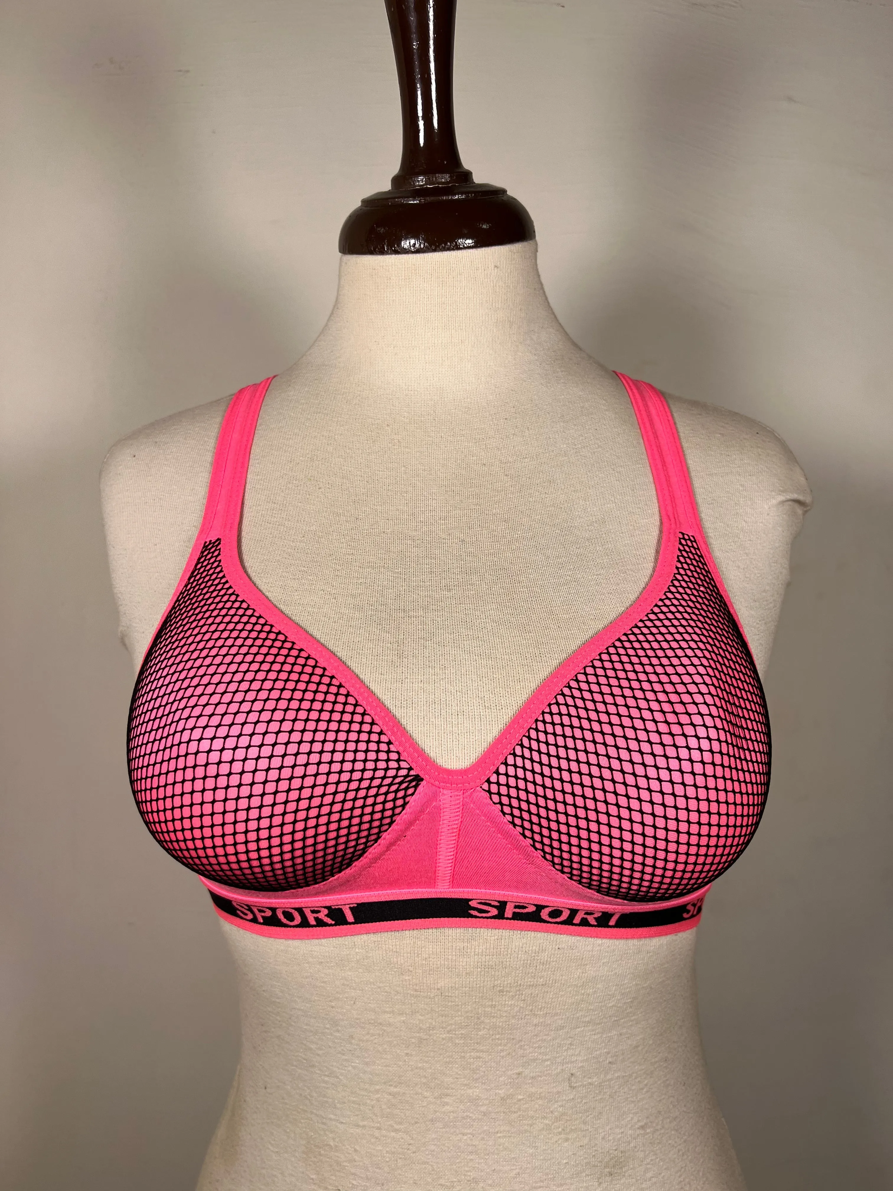 Rose Gold Sports Back Padded Bra