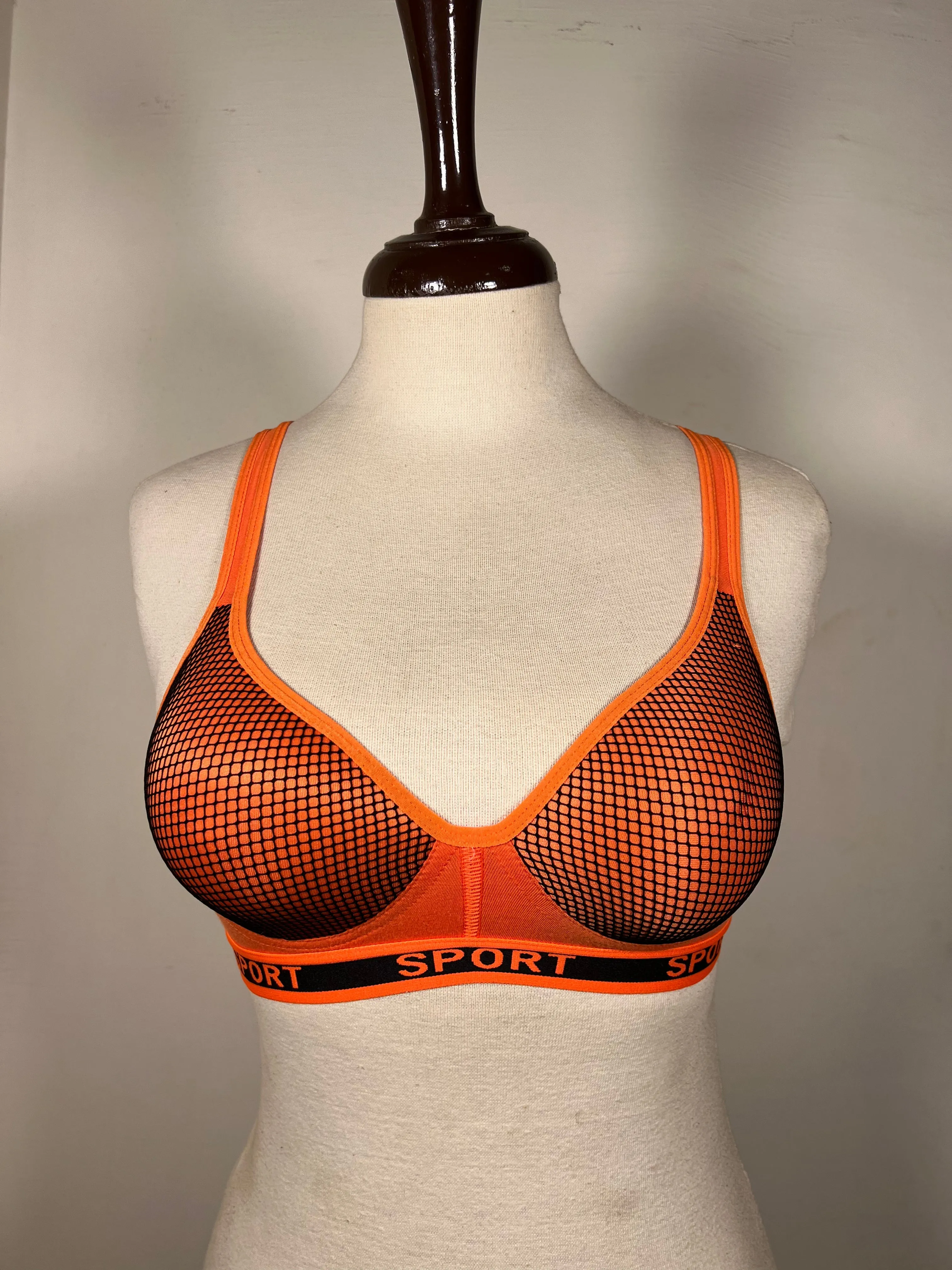 Rose Gold Sports Back Padded Bra