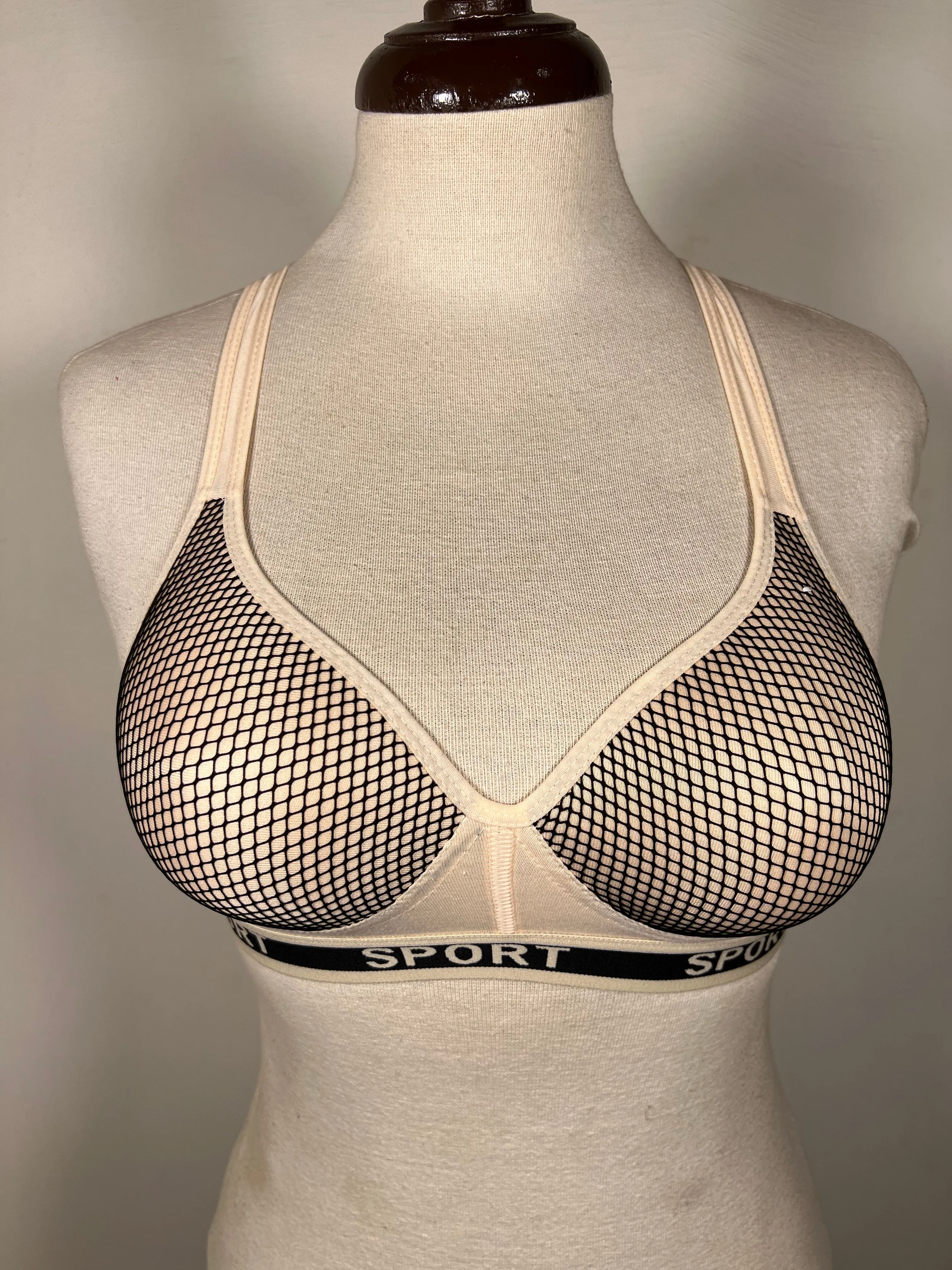 Rose Gold Sports Back Padded Bra