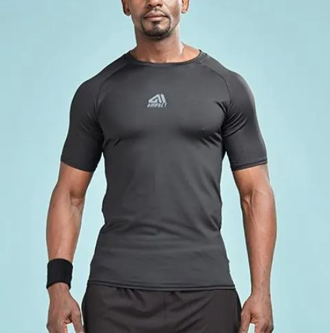 Solid Color Quick Dry Compression Shirt