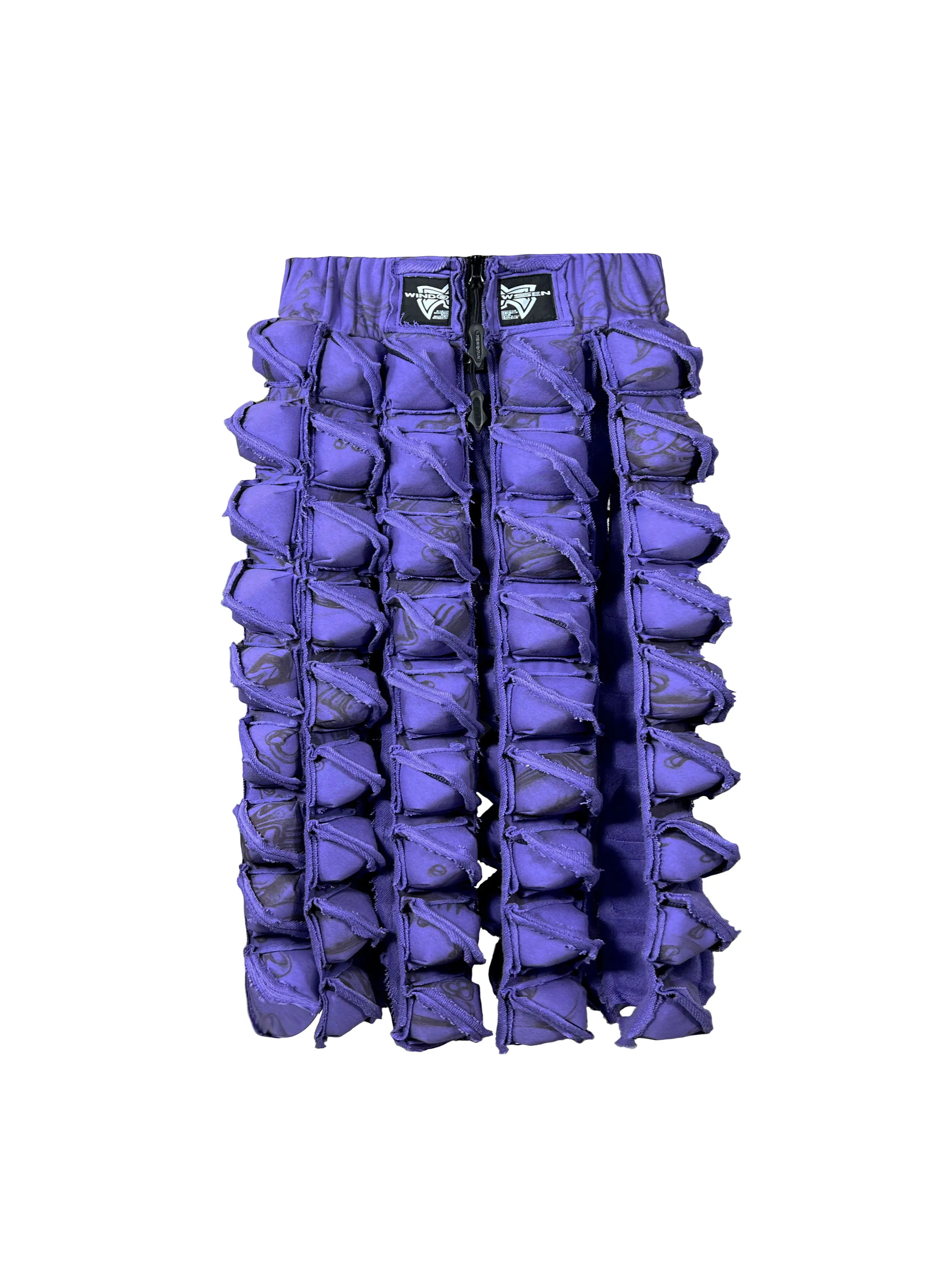 SPIKED FRINGE SKIRT