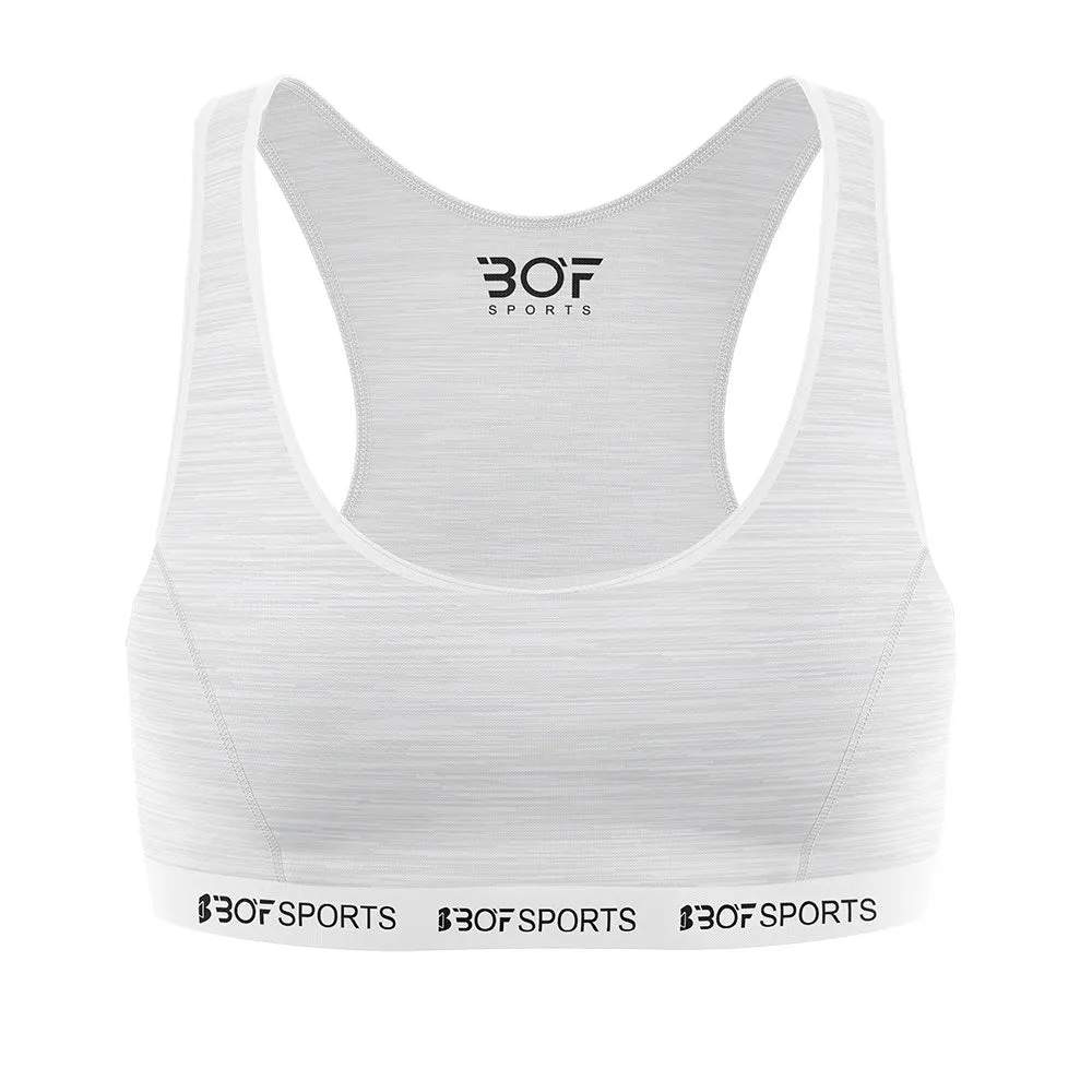 Sports Bra - White Melange