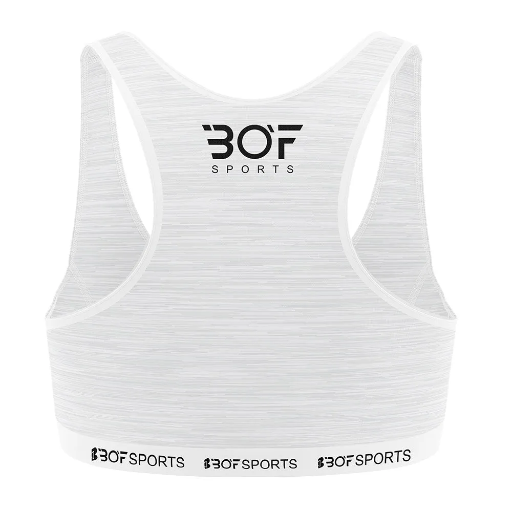 Sports Bra - White Melange