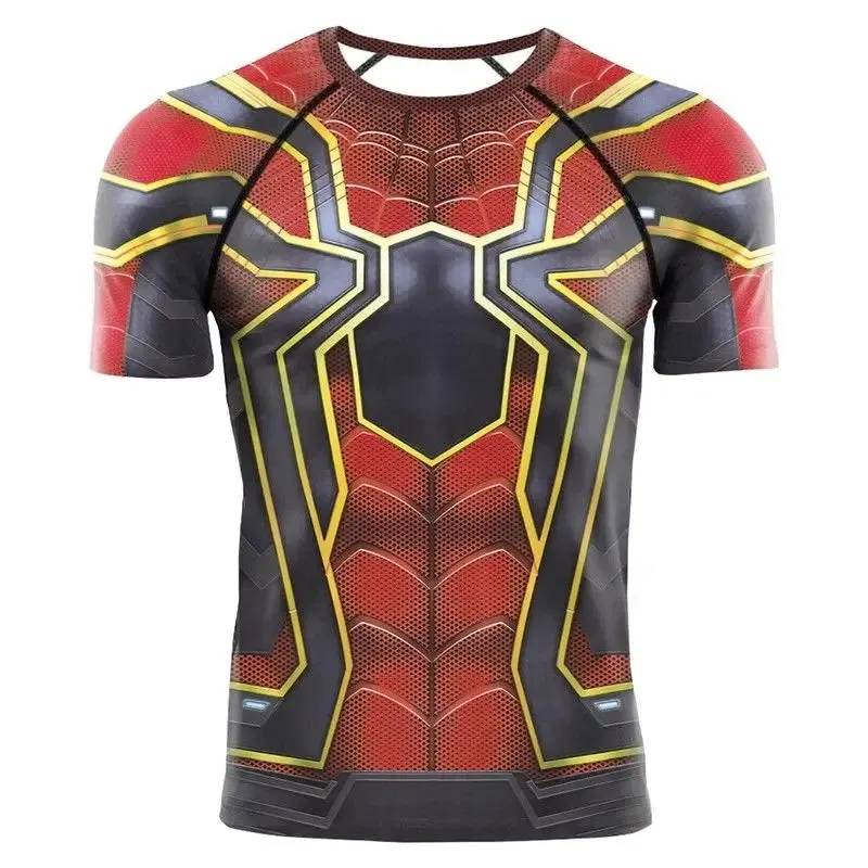 TEBELK Compression Shirt Super Hero