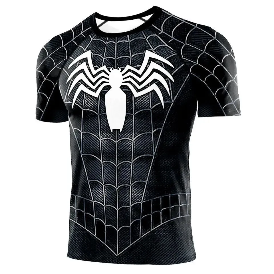 TEBELK Compression Shirt Super Hero