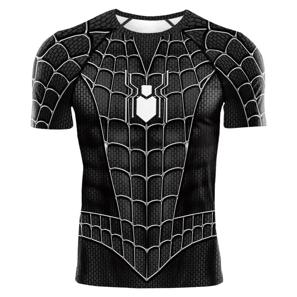 TEBELK Compression Shirt Super Hero