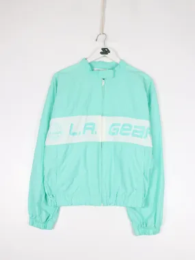 Vintage L.A. Gear Windbreaker Womens Medium Green Jacket 90s