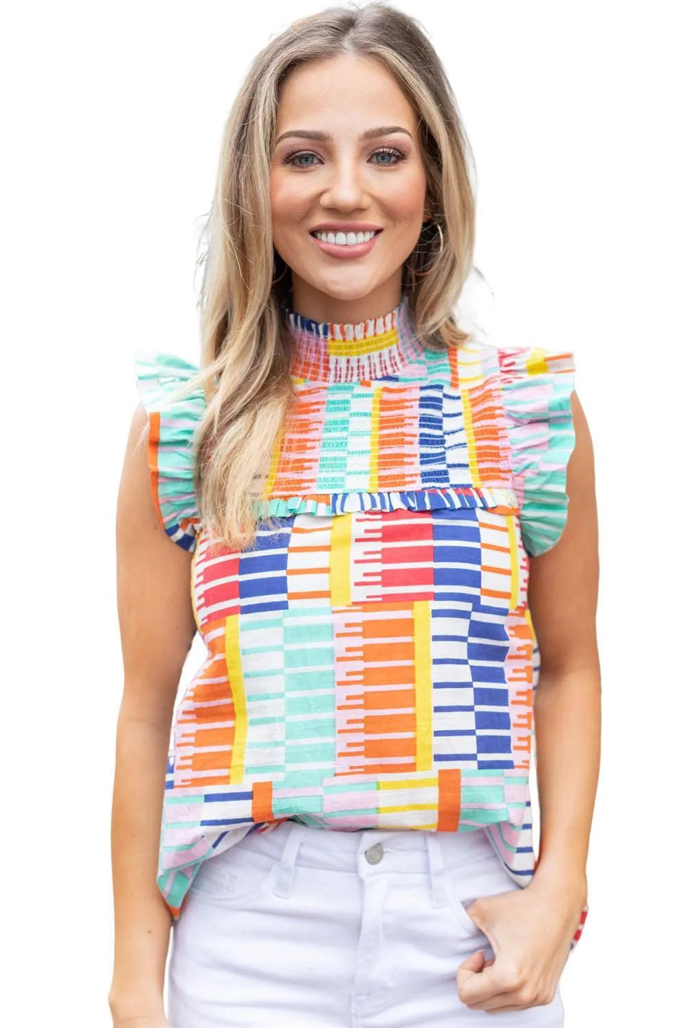 Virginia Multicolor Striped Blouse