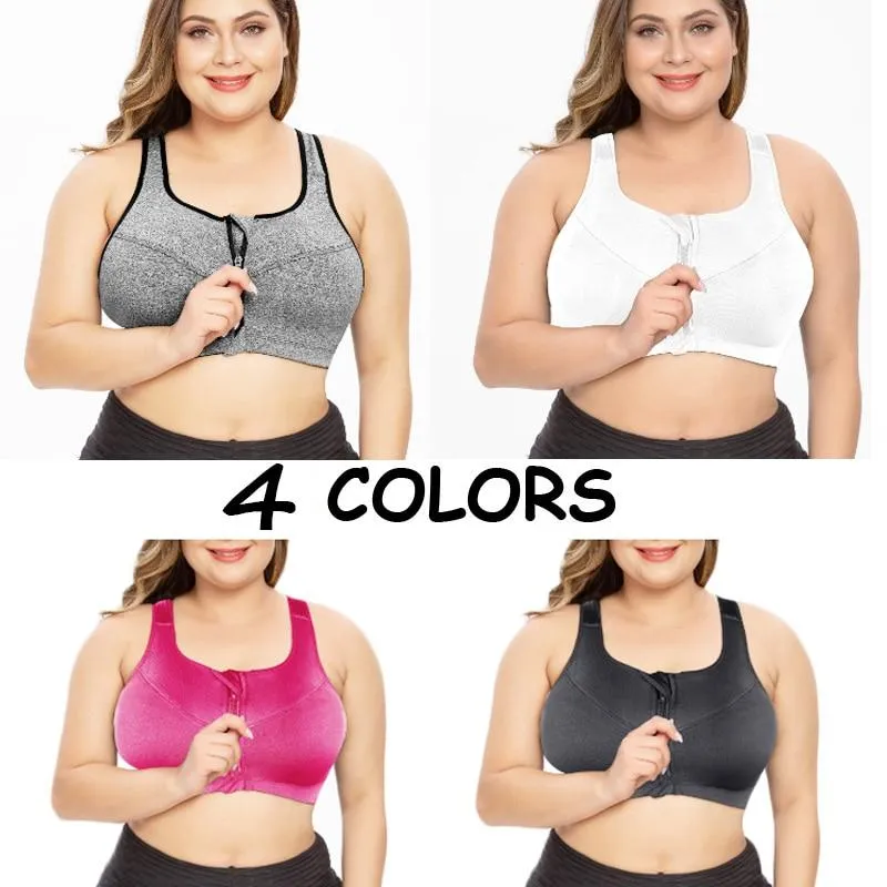 Women Zipper Sports Bra